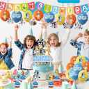 FARDAS 25PCS Cake Cupcake Topper Decorations Cartoon Dog Happy Birthday Party Supplies