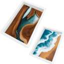 2Pcs Extra Large Reusable Epoxy Resin Table Mold 19x11x3 inch 15.7x9.8x3 inch Rectangles Epoxy Resin Molds for River Table, Coffee Side Table, Cutting Board, Charcuterie Board, Art Panel