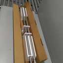 KAMANINA 1 Inch Double Curtain Rods 36 to 72 Inches (3-6 Feet) Telescoping Dark Silver Curtain Rod for Windows 24 to 68 Inches, Heavy Duty Drapery Rods with Square Finials, Antique Silver, 36-72"