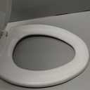 Bemis 7300SLEC Slow Close Toilet Seat, Easy Clean Hinges and Durable Plastic Seat, Made in USA, Elongated, White