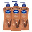 Vaseline Intensive Care Body Lotion Cocoa Radiant 3 count for Dry Skin Lotion Made with Ultra-Hydrating Lipids and Pure Cocoa Butter for a Long-Lasting, Radiant Glow 20.3 Oz