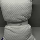DreamyBlue Signature Pillow w/Adjustable Loft Shredded Memory Foam Fill Neutral Alignment for Side, Back, and Stomach Sleepers Washable Bamboo Rayon Cover CertiPUR-US Certified Foam (Queen) (Queen (Pack of 1)