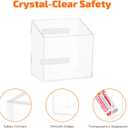 3 x ECHSRT Acrylic Pen Holder 2-Pack With Megnetic,No-Adhesive Embedded Magnets, Dry Erase Marker Holder for Whiteboard & Fridge, Locker Accessories Organizer for Office School Desk (1 Compartment-Magnetic)