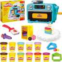 Play-Doh Super Slice Cake Playset, Toy Oven with Play Kitchen Accessories & 11 Modeling Compound Cans, Kids Arts & Crafts,, Ages 3+