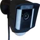 Silicone Skin Cover Case Compatible with Ring Spotlight Camera Wired - Sun Glare, UV & Weather Protection Skins Cover (1 Count, Black)