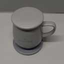 12oz IntelliHeat Coffee Mug | Baristas Choice | Exclusive Wireless SmartSense Pad | Maintains Perfect 135F | Hand-Crafted Ceramic Mug & Lid | for Tea Drinkers | Backed for Life - Grey (Gray)