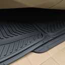 Rubbermaid Car Mat Full Set All-Weather Heavy-Duty 4 Pieces Trim-to-Fit Universal Car Mats Full Set Waterproof Rubber Floor Liners for Most Trucks, SUVs, Vans, and Sedans-Black