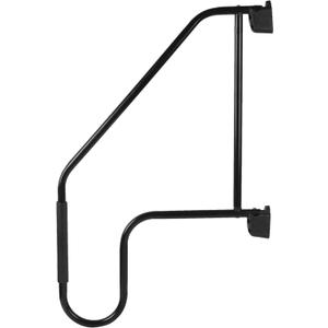 RV Door Handle Step Rails, Camper Accessories for Outside RV Latch Extender Outdoor Handrail Wall Mount for Trailer Garden Steps, Safety Grab Bars Stair Handrails for Kids and Elderly - Black