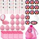 12 Sets Kids Makeup Kit for Girls, Kids Spa Party Supplies for Girls, Sleepover Makeup Cosmetic Set Birthday Party Favors Toddler Girl(Pink)