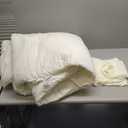 Bedsure Queen Comforter Set, Ivory Soft Prewashed Bedding for All Seasons, 3 Pieces GentleSoft Bed Set, 1 Lightweight Comforter (90"x90") and 2 Pillowcases (20"x26")