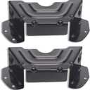 Lawn Mower Parts 783-06424A-0637 783-06424A Black Deck Belt Cover, Compatible with MTD Craftsman Troy Bilt 783-06424A-0637 42" 46" Deck Spindle Pulley Belt Guard Cover (2)