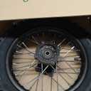 80/100-12 Rear Tire Disc Brake Wheel Rim With 15mm Bearing Set for Pit Pro Dirt Bike 80/100-12(15mm Inner Bearing)