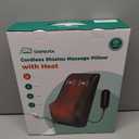 Cordless Shiatsu Neck Massager with Heat & Vibration, Back Neck Shoulder Massager for Pain Relief Deep Tissue, 4D Kneading Back Massage Pillow, Rechargeable Portable Massage, Gifts for Mom,Dad