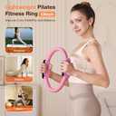 Pilates Kit 13Pcs Home Pilates Essentials Workout Kit with 13" Ring, 10" Ball and Resistance Bands for Women at Home Pilates Equipment Set for Beginners (Medium, pink)