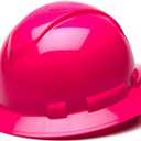 Pyramex Ridgeline Full Brim Hard Hat 4 Point Ratchet Suspension (Pink)