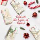 The Fine Living Co. 100% Cotton Kitchen Towels Set of 2, 18 x 28 inches, Merry Christmas Printed Dish Towels, Hand Towels, Boho Tea Towels - Multifunctional, Stylish, Absorbent, Quick Dry, Soft