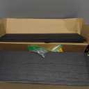 Forbena White Floating Shelves for Bathroom Organizer Over Toilet, Bathroom Shelves Wall Mounted with Towel Rack, Corner Wall Shelf for Bedroom Decor Kitchen Storage (WhiteDark Grey, Set of 2)