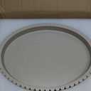 Oval Tray for Coffee Table Decor, 13" Resin Coffee Table Trays, Table Centerpieces Decorative Tray for Home Decor, Modern Decorative Centerpiece Trays, Beige Resin (13" x 9.5" x 1.5")