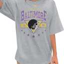 Oversized Football Shirts Women Game Day Tshirt Football Outfits Team Fan Gifts Tee Tops M