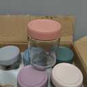 NETANY 6-pack 16 oz Overnight Oats Containers with Lids, Glass jars with Airtight Lids, Wide mouth Mason Salad jars, Glass Food Storage Containers for Snacks Yogurt Spice Sugar