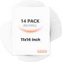 Egofine 14 Pack Mat Board, 11x14 Backing Board, Acid Free White Uncut Mat Board for Photos, Pictures, Frames, Artworks and Paints