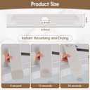 Faucet Mat for Kitchen Sink, Diatomite Quick Drying Tray , 23.6Inch Kitchen Sink Splash Guard and Bathroom Stone Tray for Counter. Super Absorben.White.