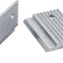 Hardware Resources 200-ZB 2 Inch Long Panel Mounting Clip - Single - Aluminum