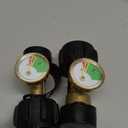 DOZYANT Propane Tank Gauge Level Indicator Leak Detector for 5lb-40lb Propane Tanks, Universal for BBQ Gas Grill, Cylinder, RV Camper, and More Appliances, Type 1 Connection, 2 Pack