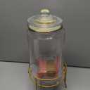 1 Pack1 Gallon Glass Drink Dispensers For Parties.Beverage Dispenser,Glass Drink Dispenser With Stand