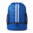 Thorza Drawstring Backpack, Water-Repellent, Shoe Compartment, Cyanine Blue