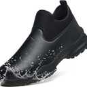 Non Slip Work Shoes for Men Women Water & Oil Resistant Chef Shoes Comfortable Slip Resistant Chef Footwear for Restaurant Hospital (Black), Size 41