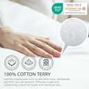 Degrees of Comfort Pillow Protectors (Set of 2) - Hypoallergenic, Water Resistant, Zippered Dust Allergy & Bed Bug Proof Pillow Cover, Cotton Terry with 3M Scotchgard, King Size, 21x37