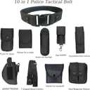 Tactical Utility Belt, Versatile Police Security Guard Military Modular Equipment System Molded Duty Belt