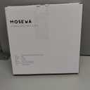 Mosewa Wall Clock Silent Non Ticking Decorative for Kitchen Bedroom Bathroom Office Living Room Battery Operated 10 Inch Gray Wood Modern Simple