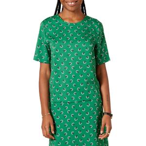 Amazon Essentials Women's Regular-Fit Georgette Short Sleeve Top (X-Large, Green White Floral)