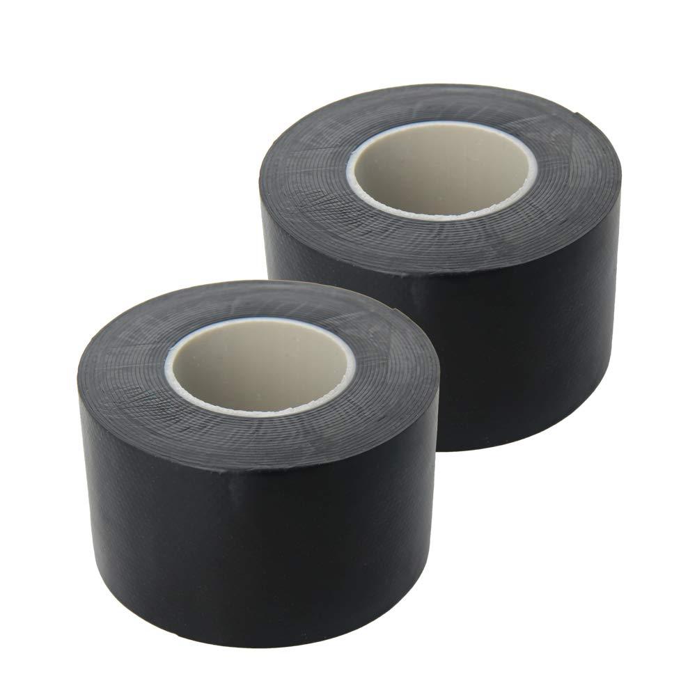 Fielect 2 Rolls Black Electrical Tape Waterproof, 1.97" inch x 16.4ft, Industrial Grade PVC Electrical Tape High Temp Electrical Insulation Tape for Car, Electrical Protection, Wrapping Wiring Harness