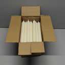 Funtery 48 Pcs Flameless LED Taper Candles Battery Operated Candles Bulk LED Candlesticks Flickering for Valentines Church Wedding Carnival Party Decorations(Ivory,Elegant Style)