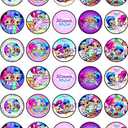30 x Edible Cupcake Toppers Themed of Shimmer and Shine Collection of Edible Cake Decorations | Uncut Edible on Wafer Sheet