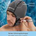 Skyone Neoprene Dive Hood Wetsuit Hood for Men Women, Scuba Diving Hoods 2MM with Adjustable Chin Straps, Neoprene Swim Cap Surfing Head Cover Stretchable for Boating Kayaking Water Sports