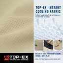 TOP-EX UPF 50+ Cooling Wide Brim Sun Hat for Men with Neck Flap, Packable (XL)