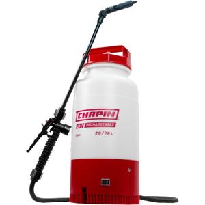 Chapin 27504: 2-Gallon ProSeries 20V Integrated Battery Rechargeable Multi-Purpose Tank Sprayer for Lawn & Garden, Fertilizers, Insect Control and Weed Killers, 1-Pack, Translucent White