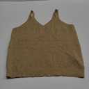 Tankaneo Womens Knit Sweater Tank Tops Casual Summer V Neck Loose Fit Sleeveless Camisole Shirts (Small, Khaki)