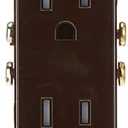 Leviton 15 Amp Decora Tamper-Resistant Duplex Electrical Wall Outlet, T5325, Brown