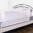 Kooldoo Toddlers, 43"x22.8"  Foldable Toddler Bed Rail Guards for Baby Safety White