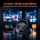 NBCP 900° Racing Wheel with Pedals, 11" Wheel for PC Truck SimulatorAdjustable Height