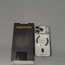 TOBOVON Slim Thin for iPhone 17 Pro Case Clear, Compatible with MagSafe, Built-in Camera Lens Protector, Shockproof Protective Phone Case, Soft Electroplated Magnetic Cover, Silver