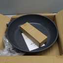 CAROTE Non Stick Frying Pan Skillet, Omelet Pan, Healthy Non Toxic Granite Chef Pan, Induction Compatible Egg Frying Pan with Heat-Resistant Handle, PFOA-Free,Black, 12"