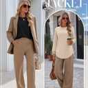 Ficerd 3 Pack Women's Long Sleeve Shirts, Cotton Crew Neck Tunic Tops Casual Loose Fit Pullover Sweatshirts Curved Hem Shirts (XL)