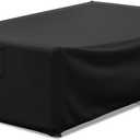 Patio Furniture Covers Waterproof for Coffee Table Cover, Heavy Duty Durable Rectangular Outdoor Table Cover Fits up to 48L x 28Wx 13H inches, Black