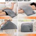 Heating Pad for Pain & Cramps Relief, Gifts for Mom,12"x24" Cordless Electric Heat Pad with Adjustable Straps, 15000mAh Battery Powered, 3 Heat Levels, Auto Shut Off, for Back, Shoulder, Leg